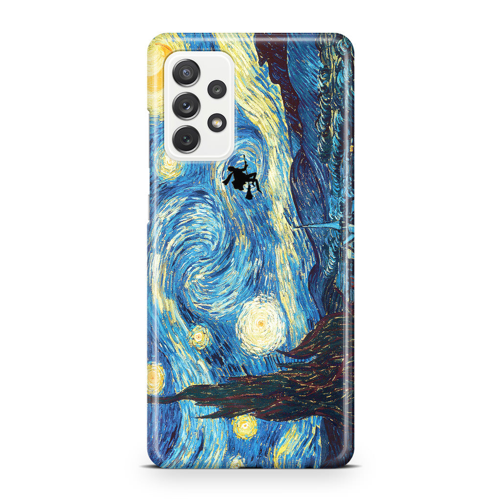 Witch on The Starry Night Sky Galaxy A32 / A52 / A72 Case