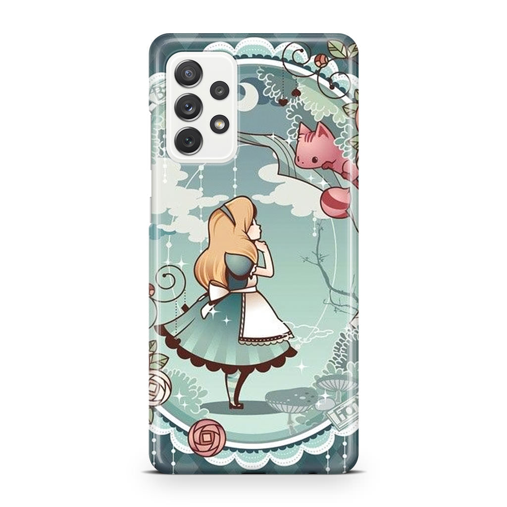 Alice And Cheshire Cat Poster Galaxy A32 / A52 / A72 Case