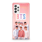 BTS Member in Pink Galaxy A32 / A52 / A72 Case