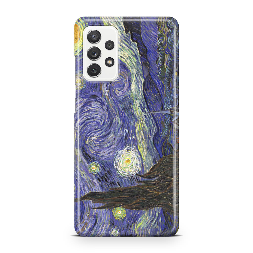 Dr Who Tardis In Van Gogh Starry Night Galaxy A32 / A52 / A72 Case