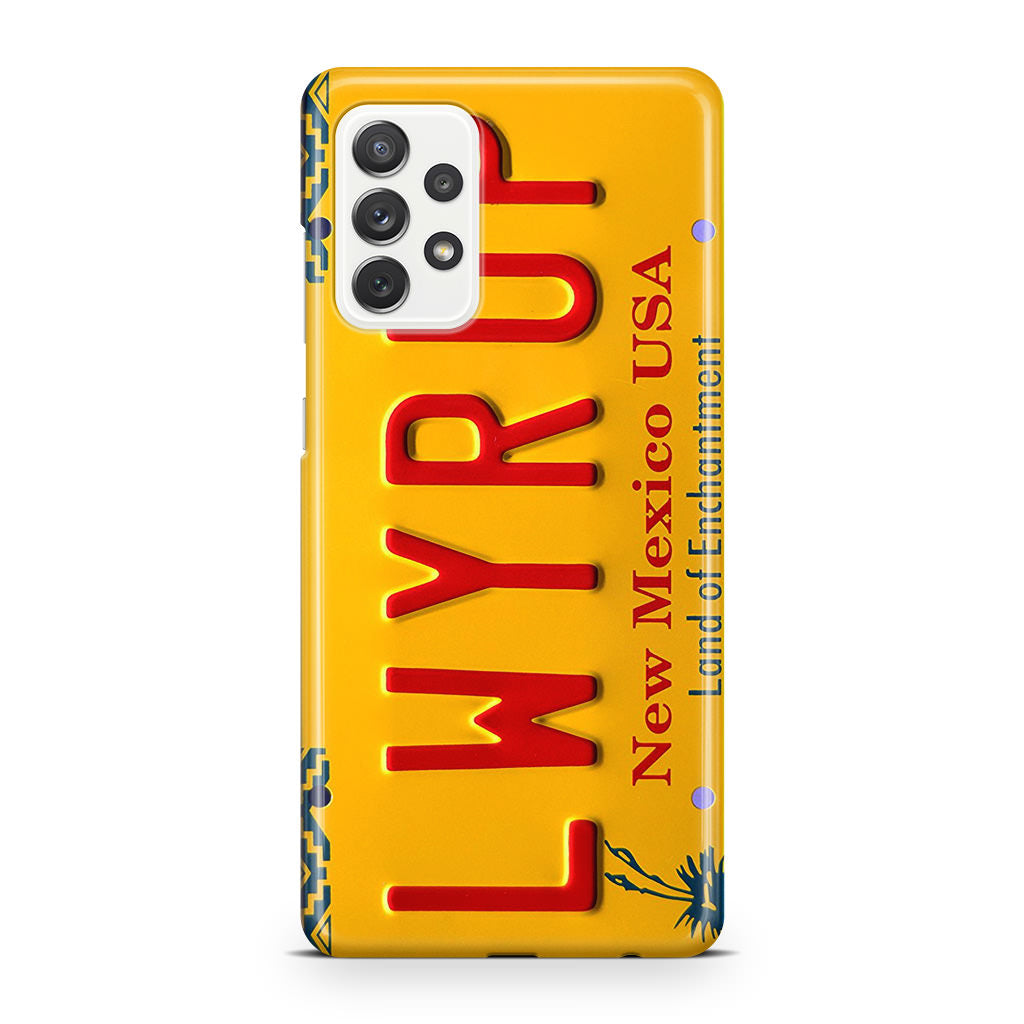 LWYRUP License Plate Galaxy A32 / A52 / A72 Case