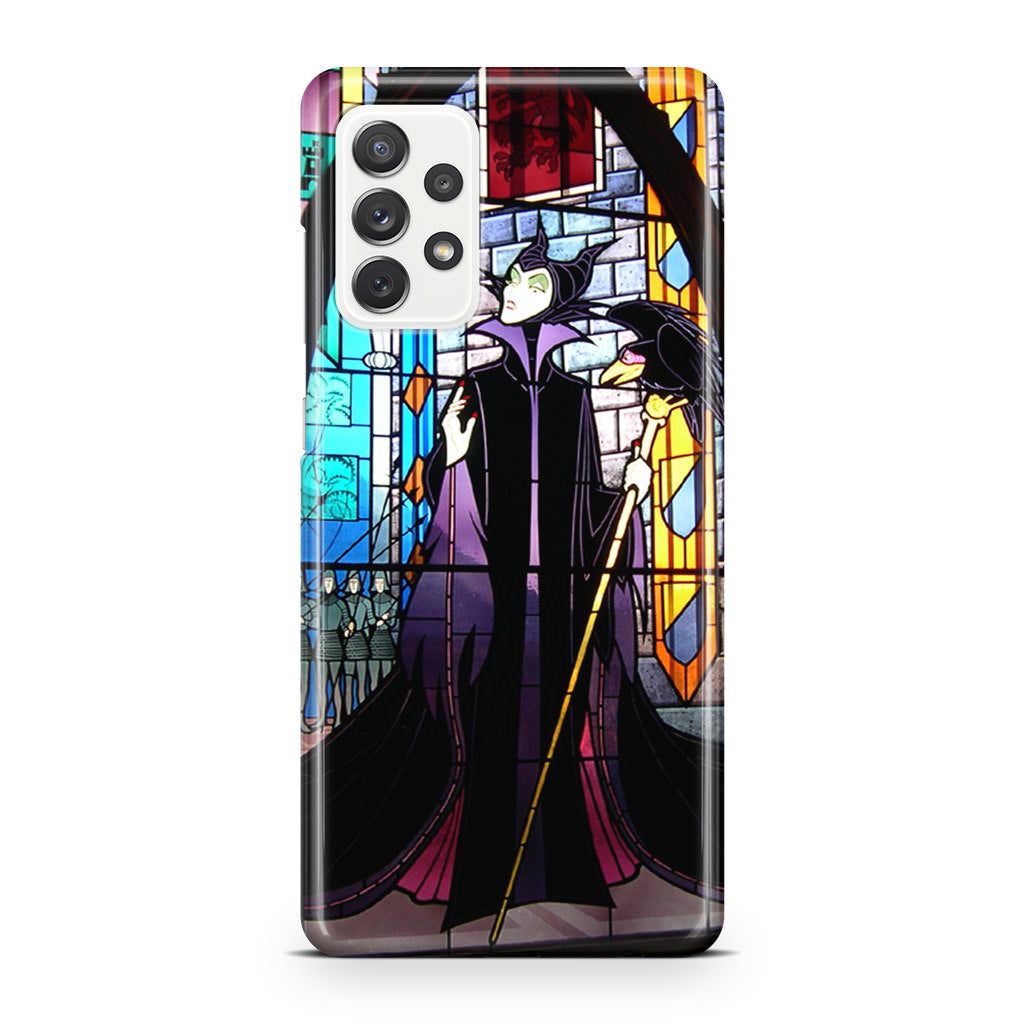 Maleficent Sleeping Beauty Glass Art Galaxy A32 / A52 / A72 Case