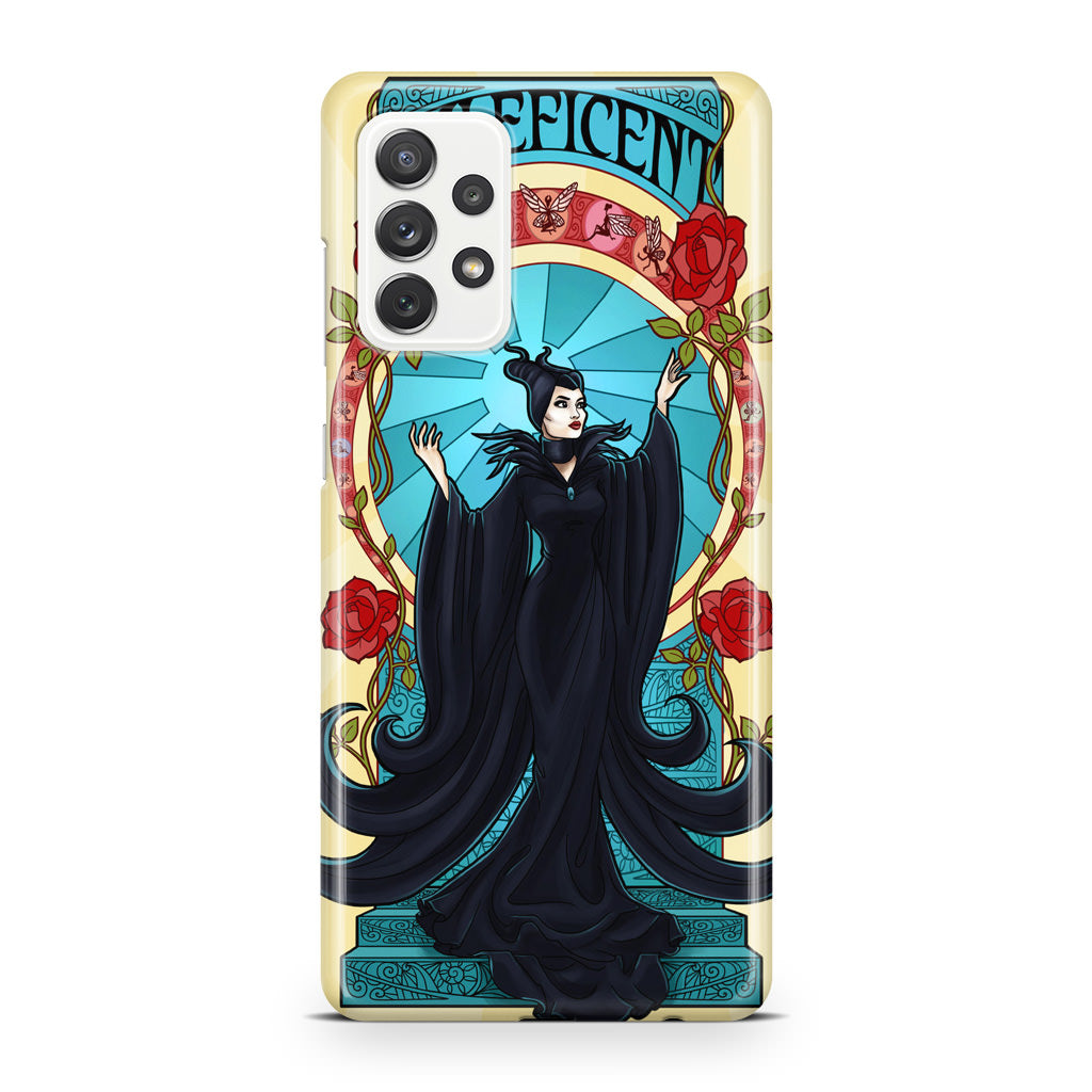Maleficent With Flower Galaxy A32 / A52 / A72 Case