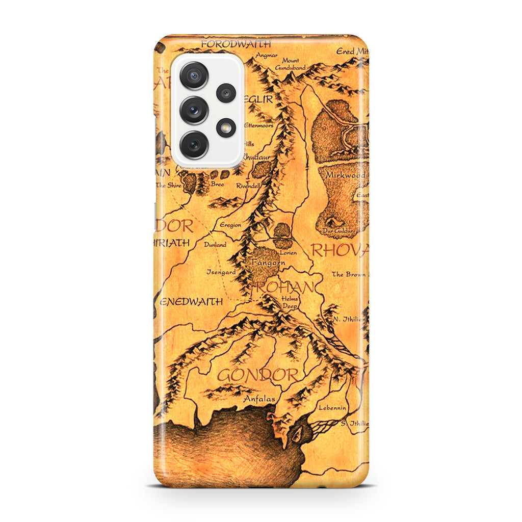 Middle Earth Map Hobbit Galaxy A32 / A52 / A72 Case