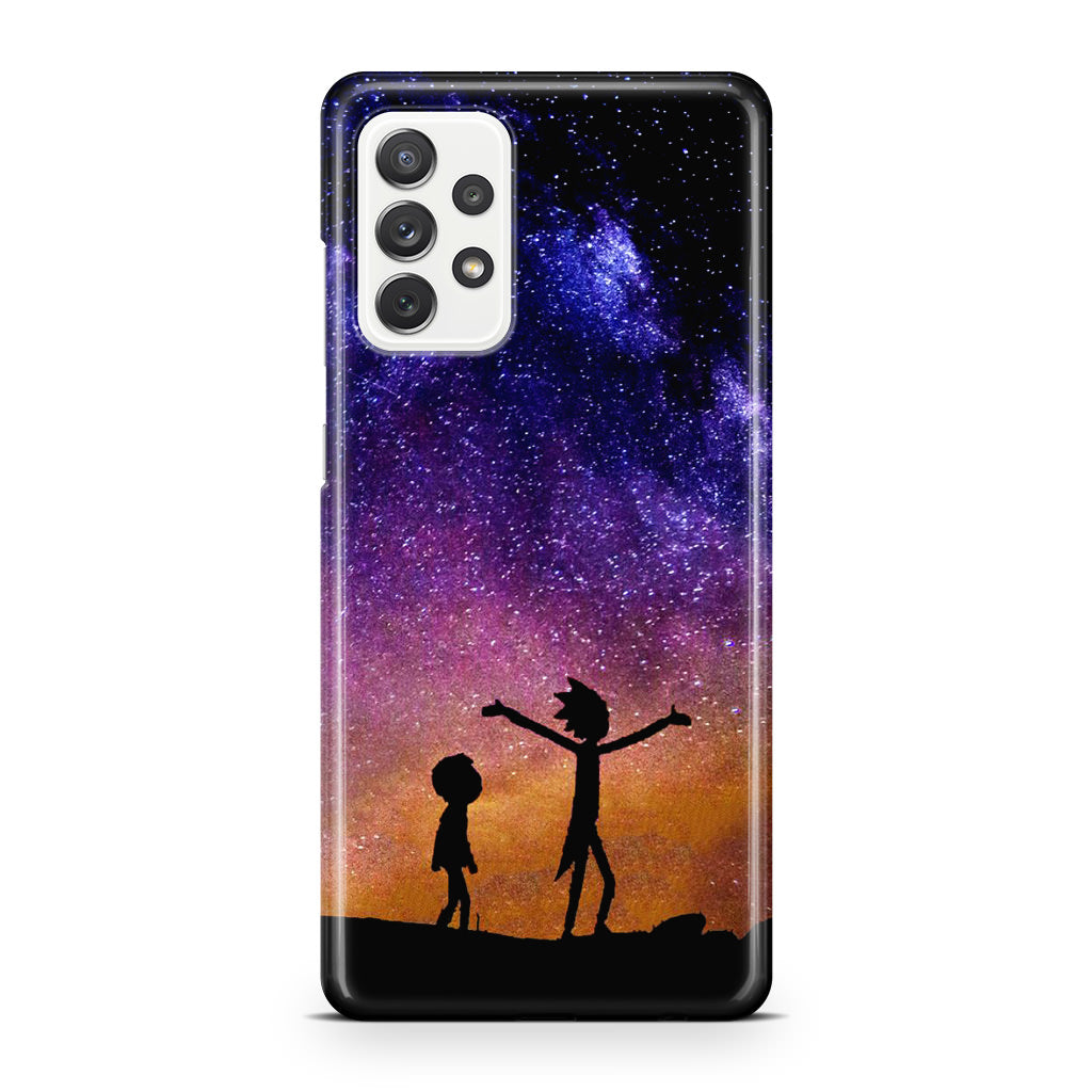 Rick And Morty Space Nebula Galaxy A23 5G Case