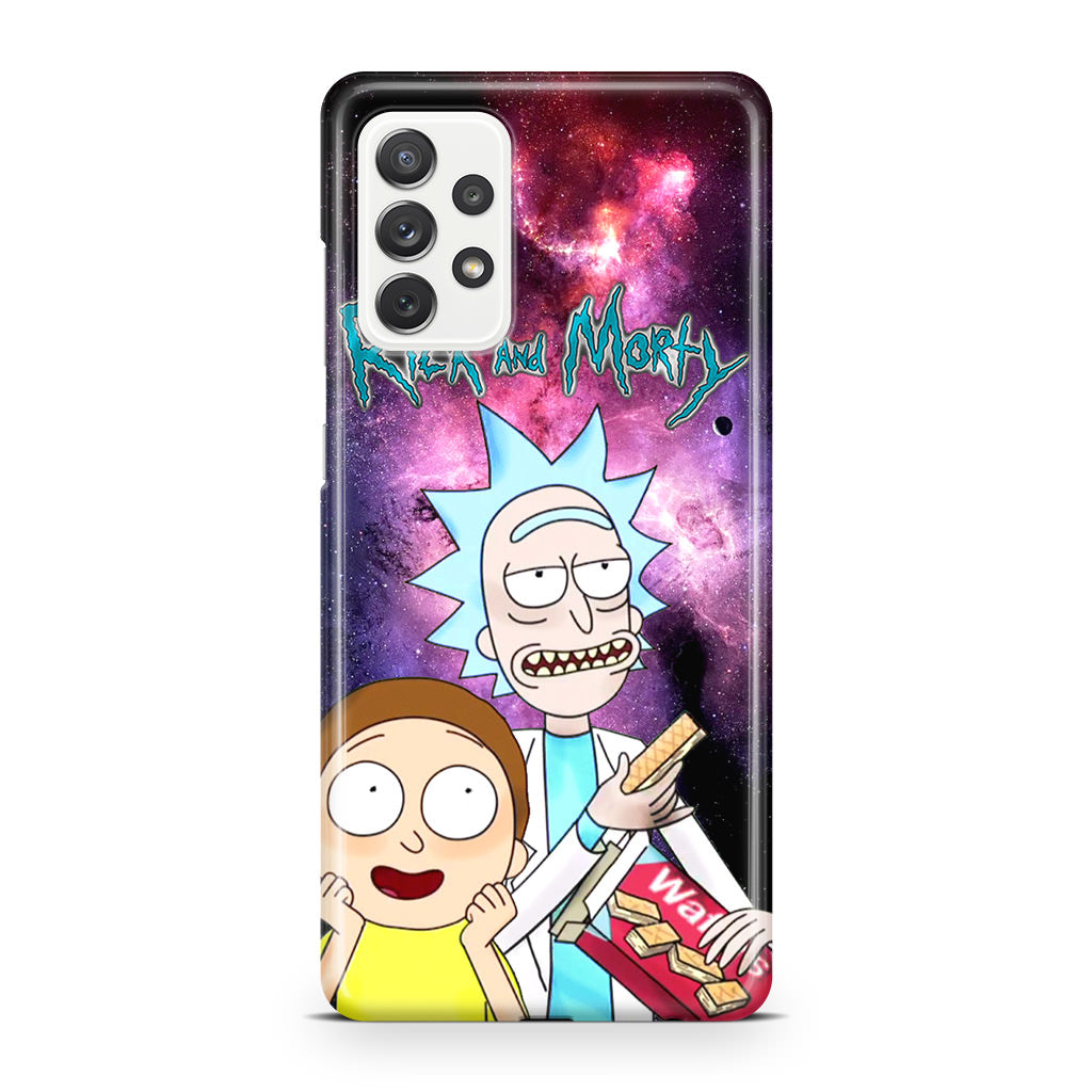 Rick And Morty Nebula Space Galaxy A32 / A52 / A72 Case