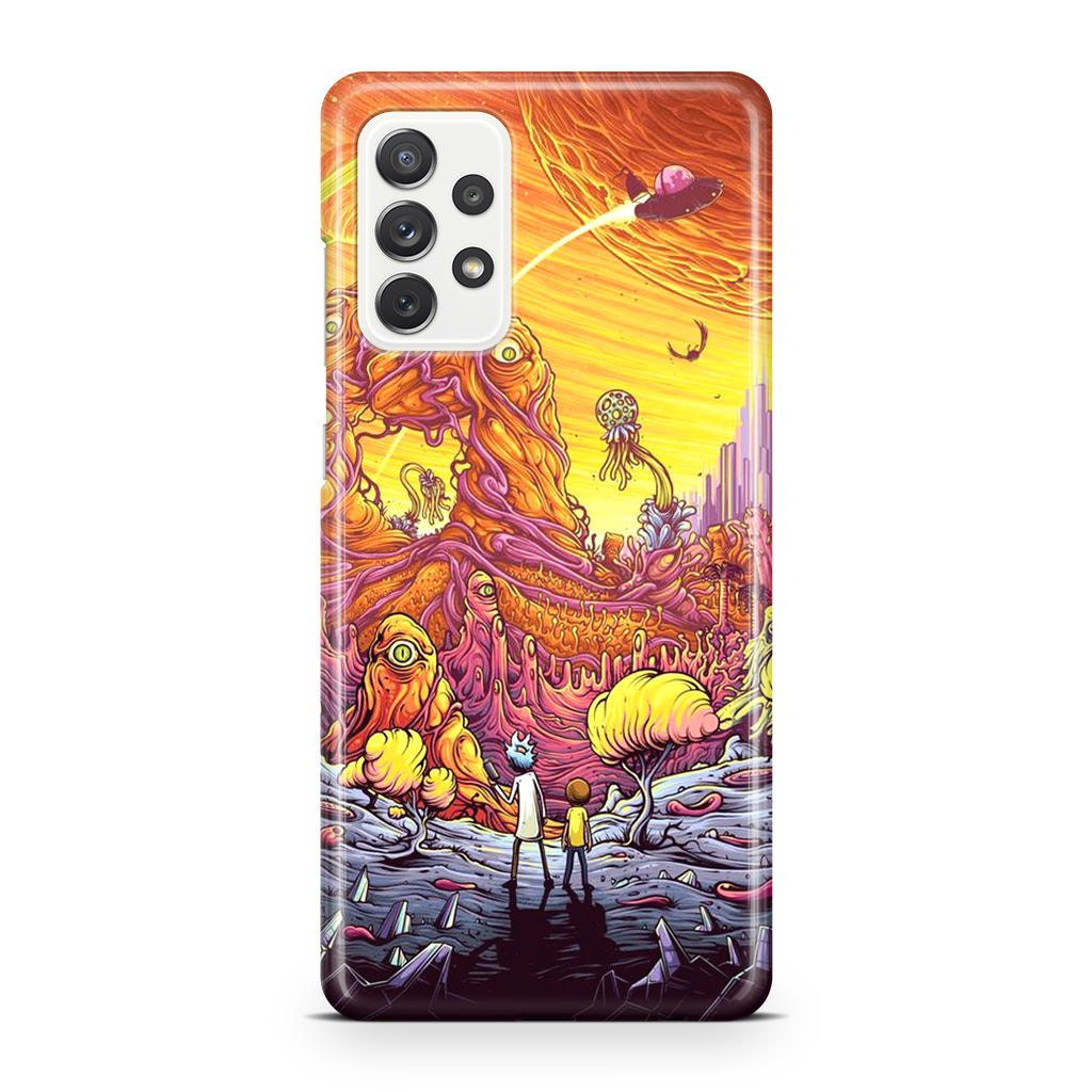 Rick And Morty Alien Planet Galaxy A32 / A52 / A72 Case