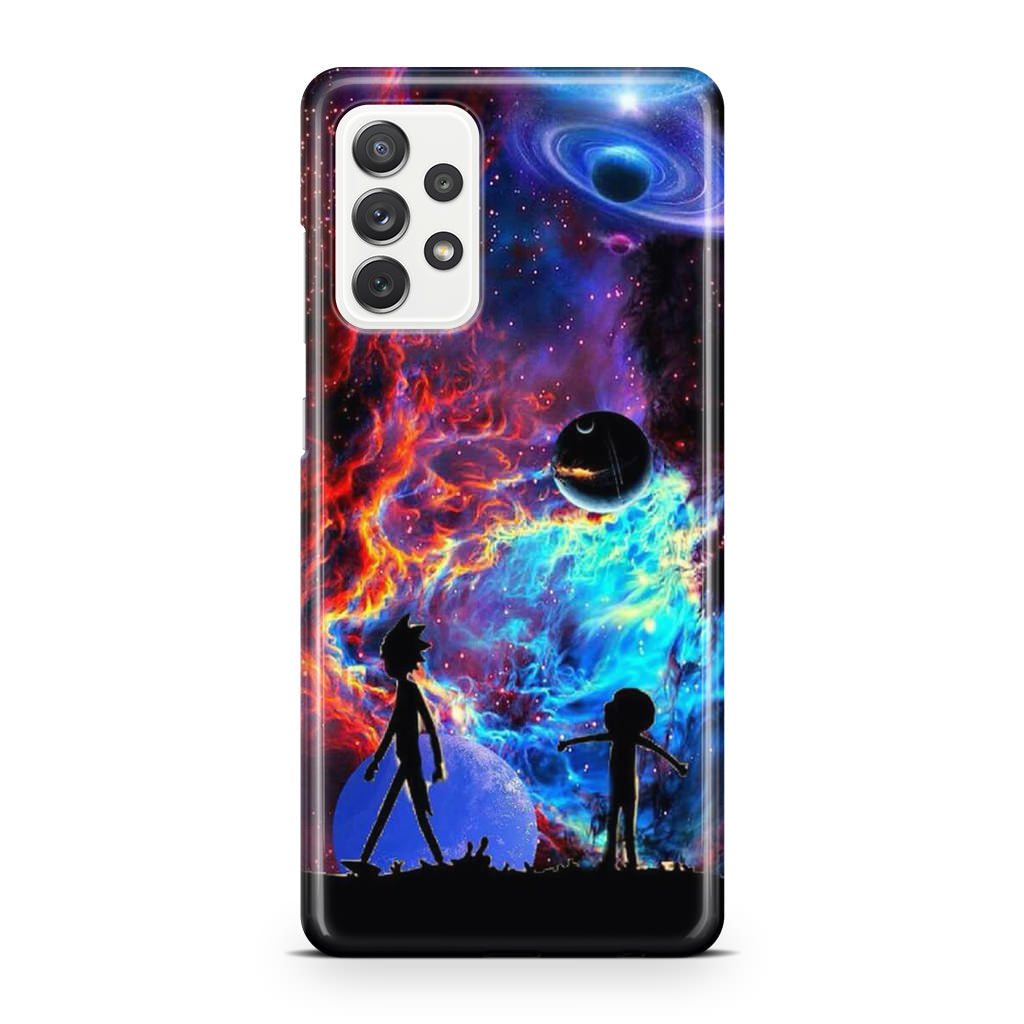 Rick And Morty Flat Galaxy Galaxy A32 / A52 / A72 Case