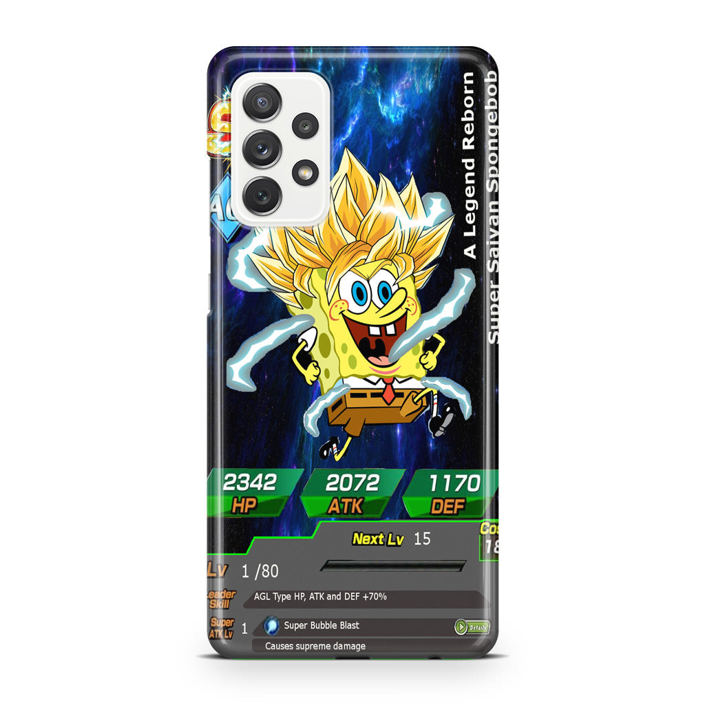 Super Saiyan Spongebob Card Galaxy A32 / A52 / A72 Case