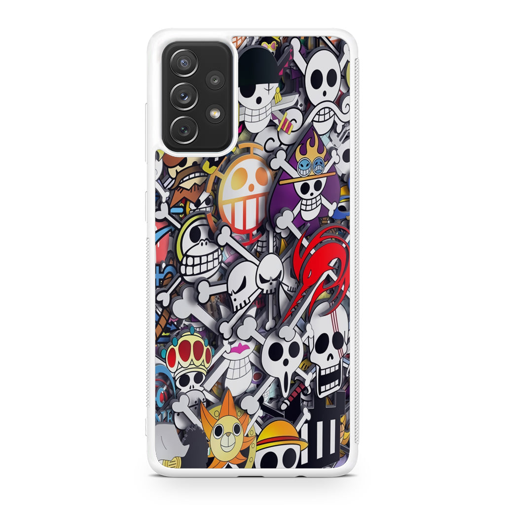 All Pirate Symbols One Piece Galaxy A32 / A52 / A72 Case