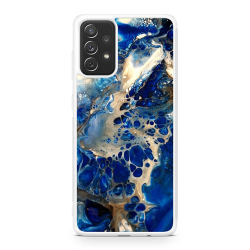 Abstract Golden Blue Paint Art Galaxy A23 5G Case