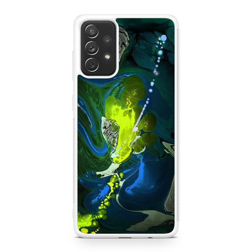 Abstract Green Blue Art Galaxy A23 5G Case