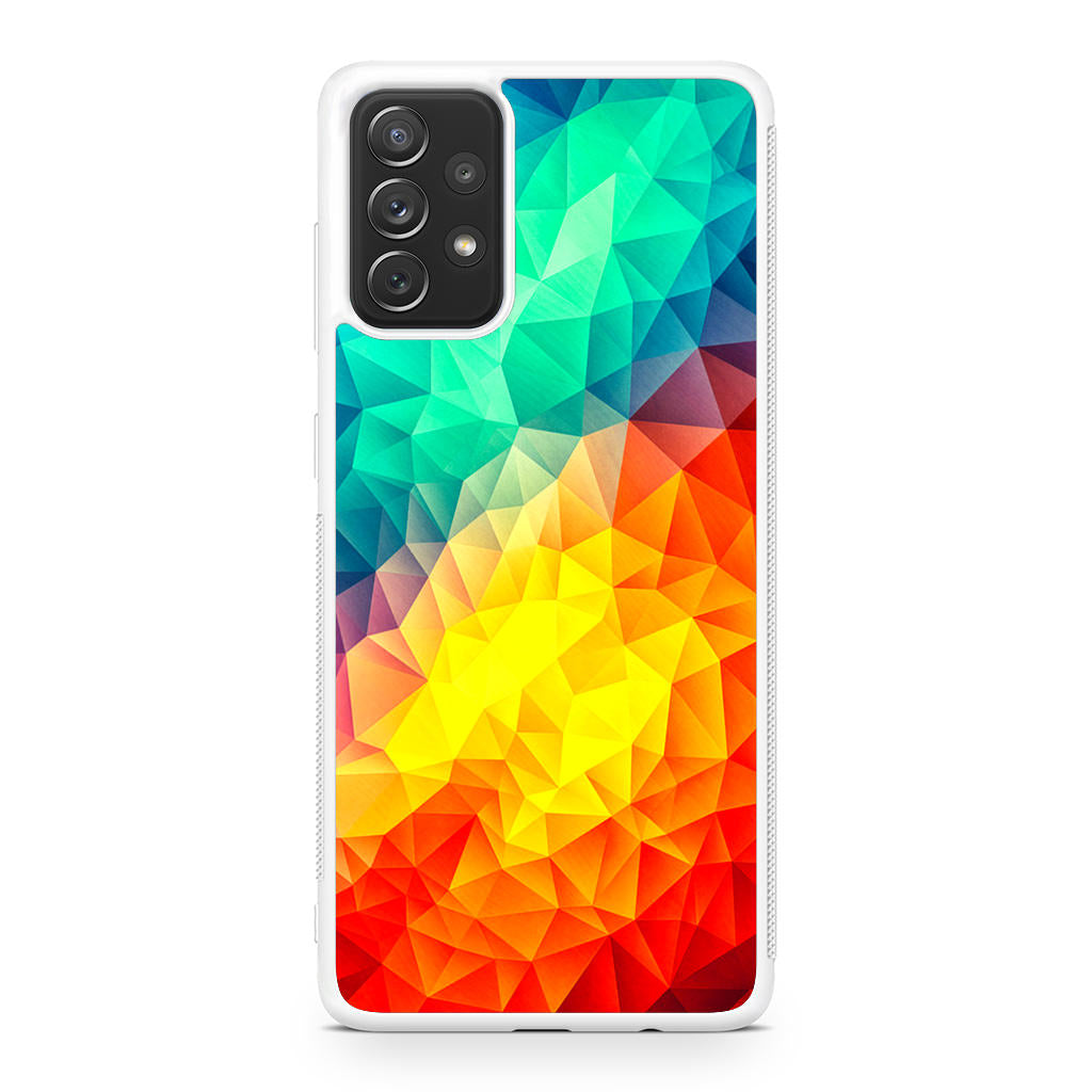 Abstract Multicolor Cubism Painting Galaxy A23 5G Case