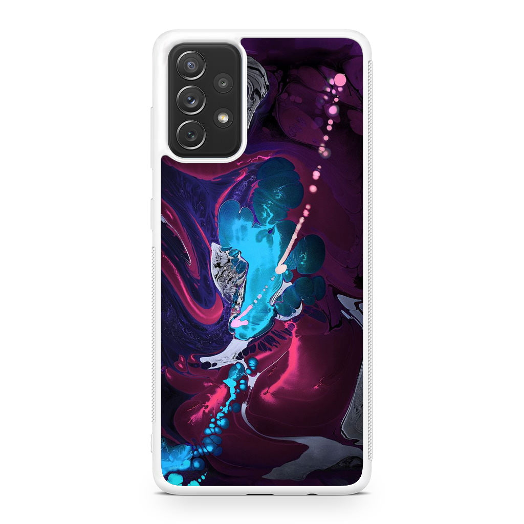 Abstract Purple Blue Art Galaxy A32 / A52 / A72 Case