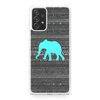 Aztec Elephant Turquoise Galaxy A32 / A52 / A72 Case