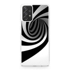 Black and White Twist Galaxy A32 / A52 / A72 Case
