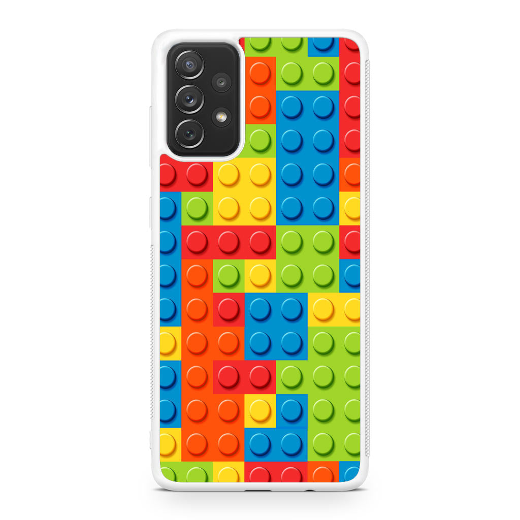 Blocks Rainbow Pattern Galaxy A32 / A52 / A72 Case