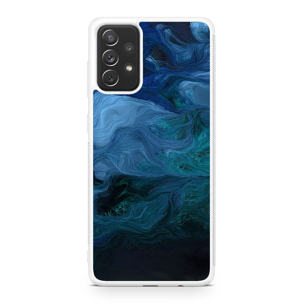 Blue Abstract Art Galaxy A32 / A52 / A72 Case