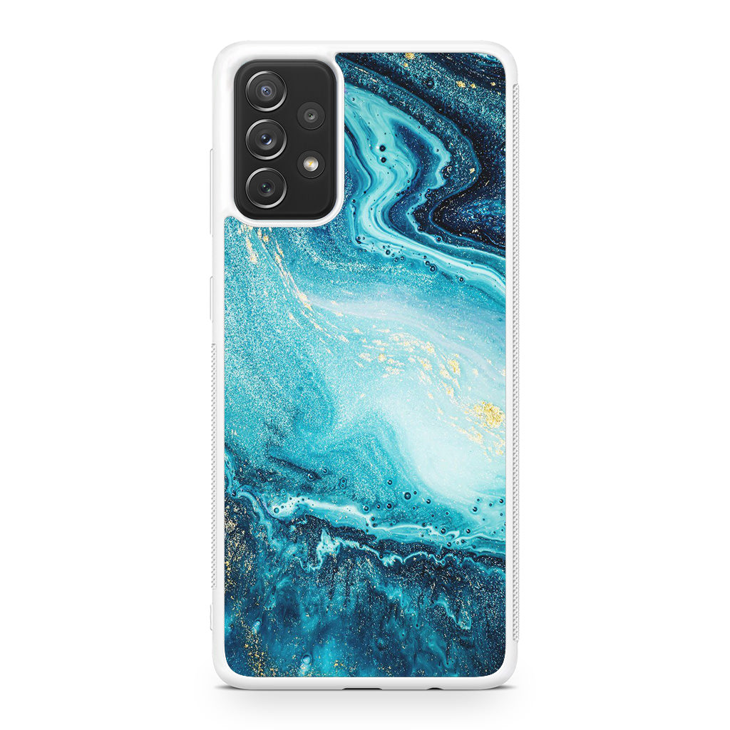 Blue Water Glitter Galaxy A23 5G Case