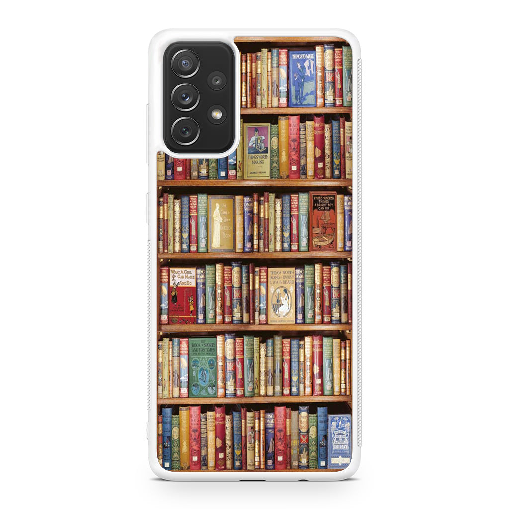Bookshelf Library Galaxy A32 / A52 / A72 Case