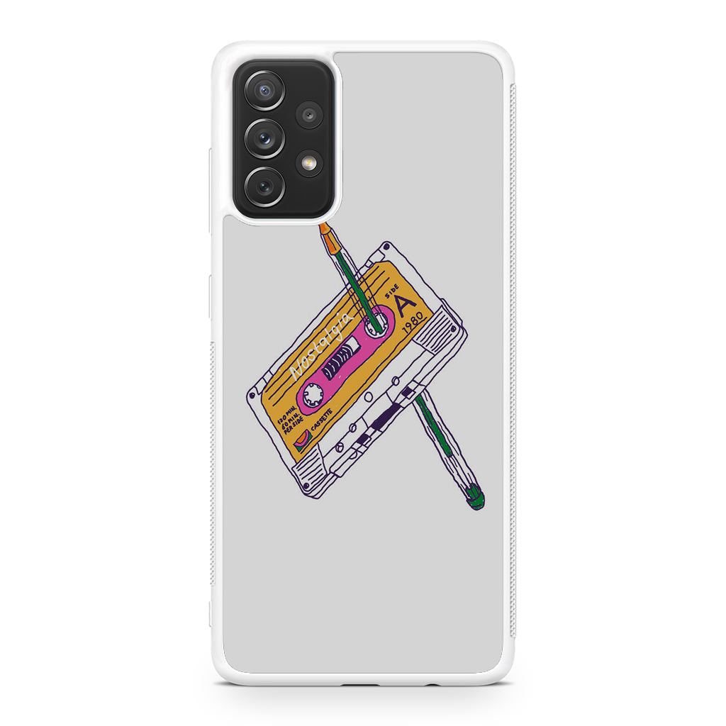 Cassete Tape Old Galaxy A32 / A52 / A72 Case