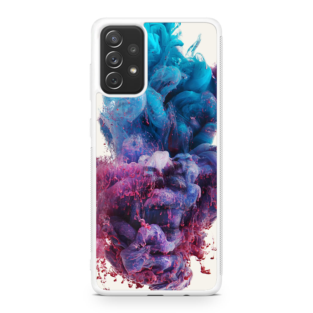 Colorful Dust Art on White Galaxy A23 5G Case