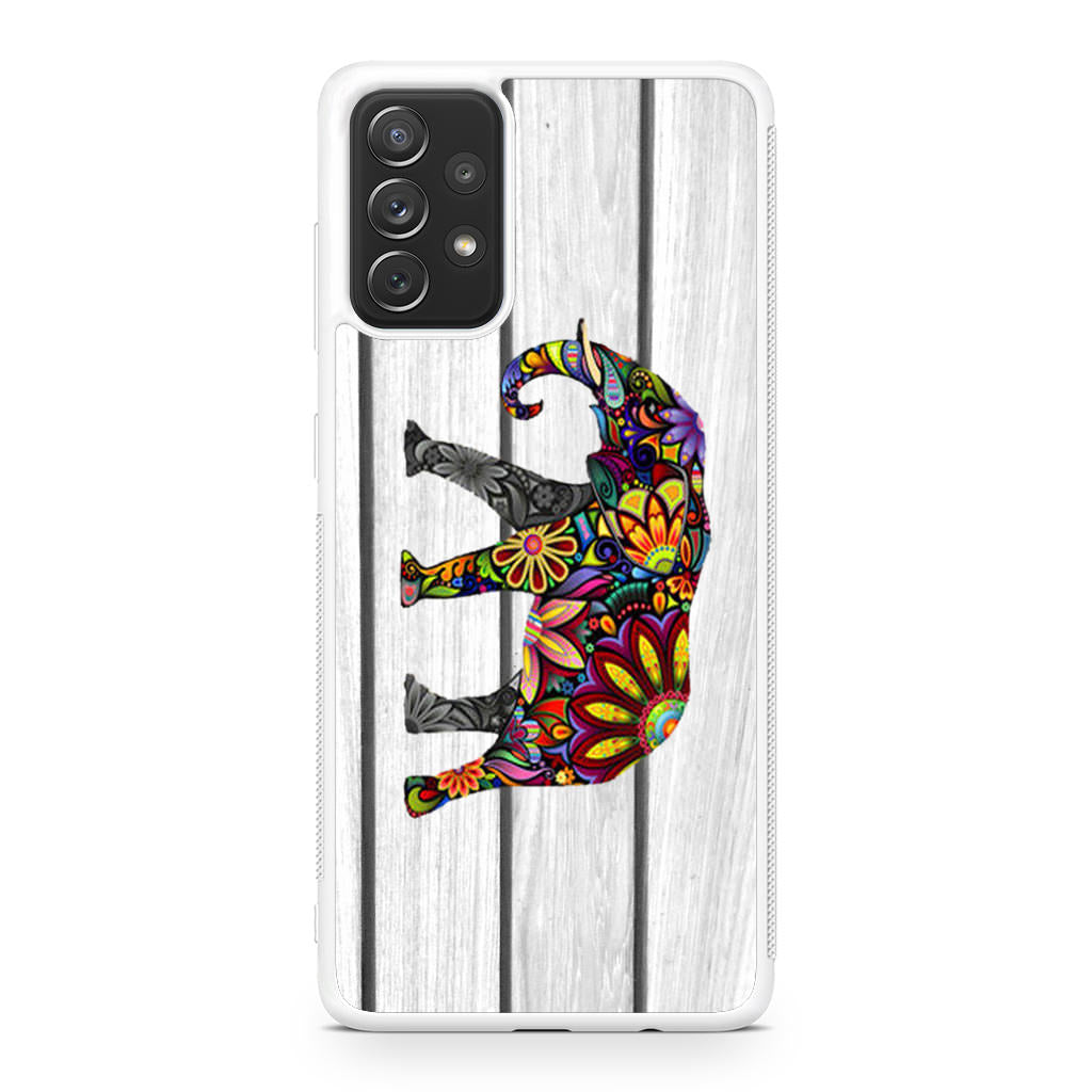 Colorful Elephant Flower Galaxy A32 / A52 / A72 Case