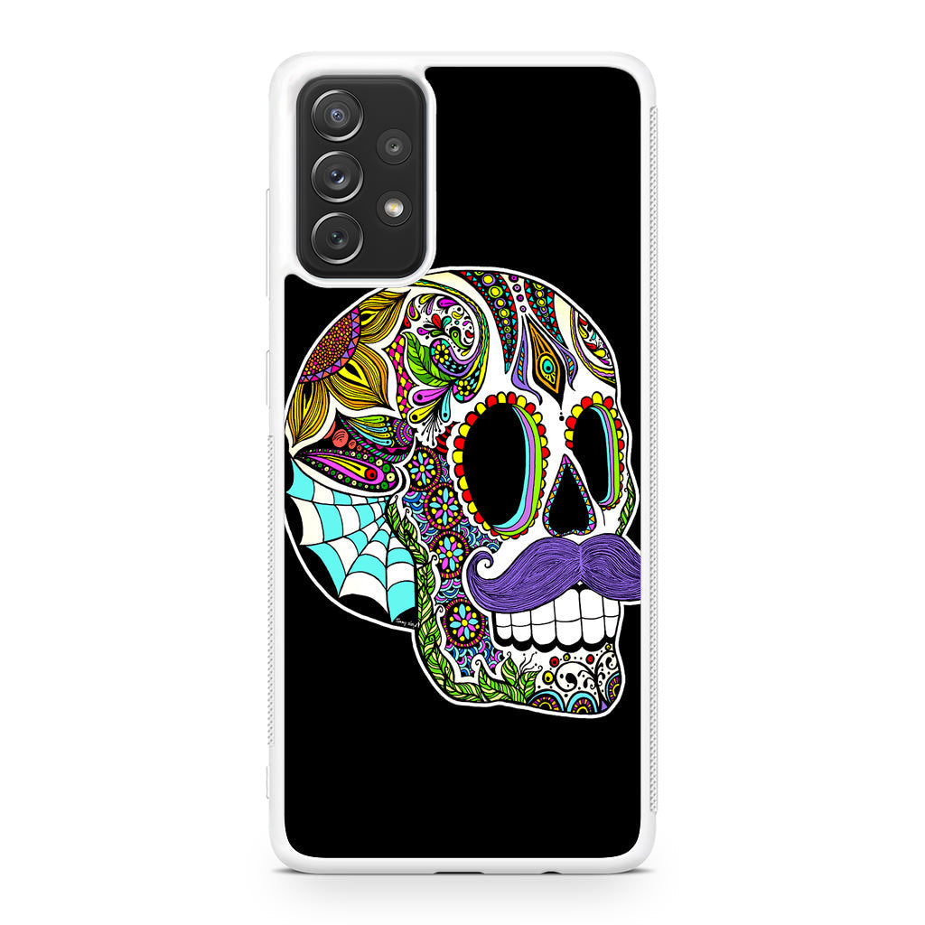 Mustache Sugar Skull Galaxy A23 5G Case