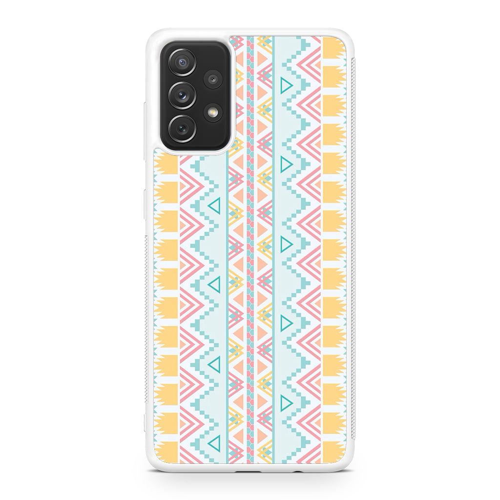 Peach Aztec Pattern Galaxy A23 5G Case