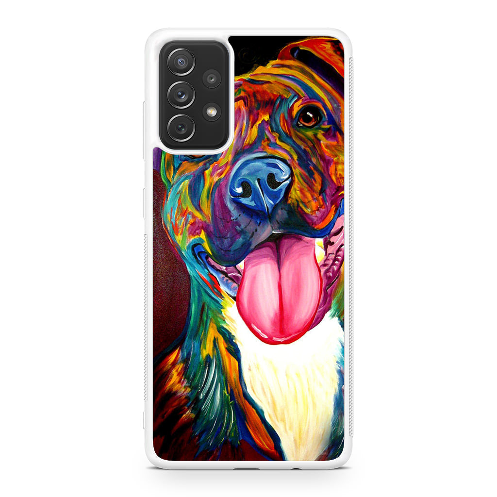 Pitbull Painting Art Galaxy A32 / A52 / A72 Case