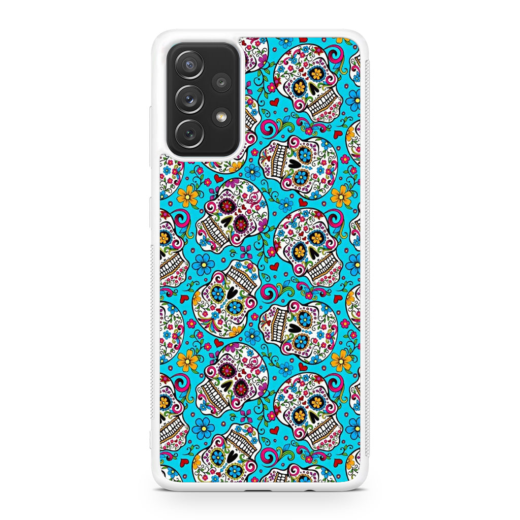 Skull Floral Sugar Galaxy A32 / A52 / A72 Case