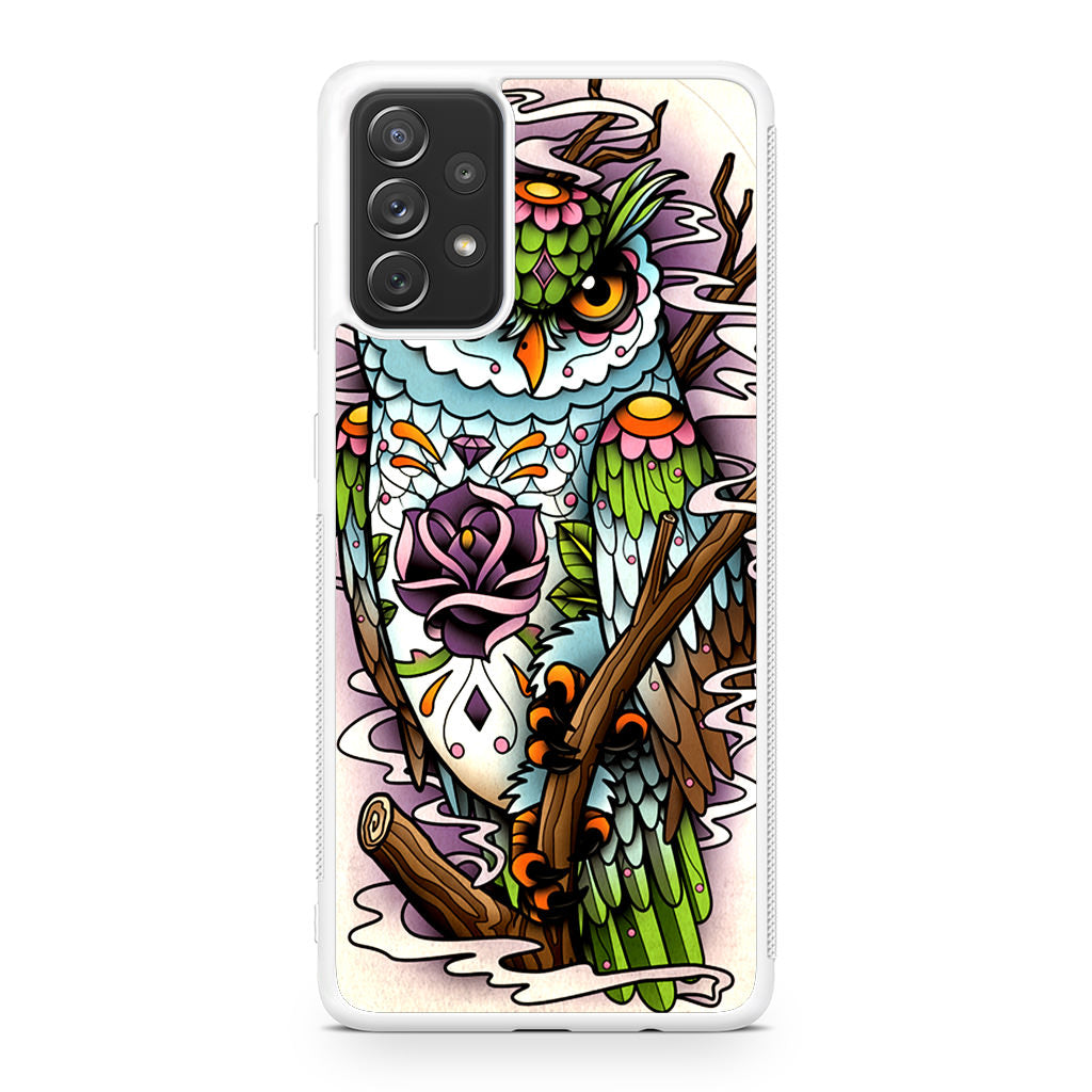 Sugar Skull Owl Tattoo Galaxy A23 5G Case
