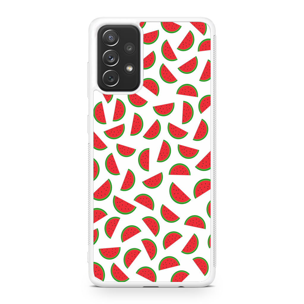 Watermelon Fruit Pattern White Galaxy A23 5G Case