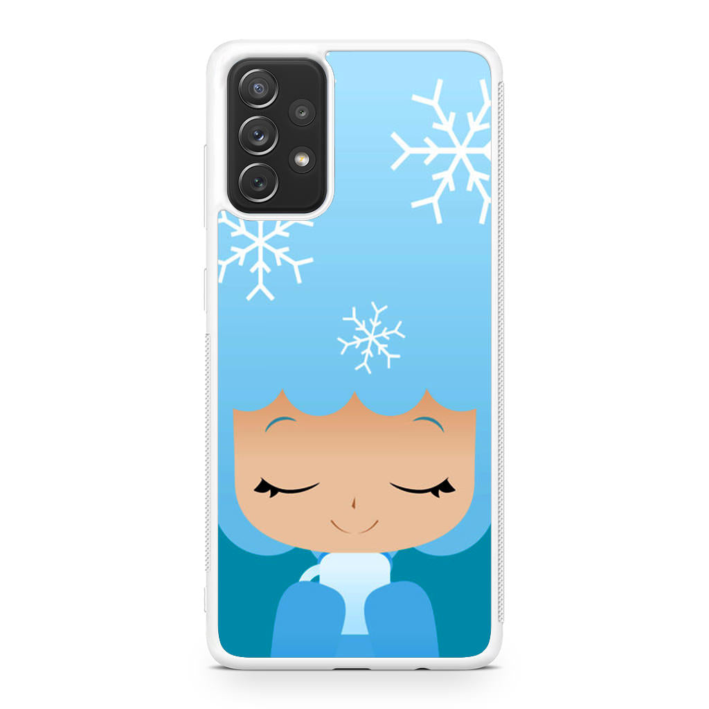 Winter Afro Girl Galaxy A23 5G Case