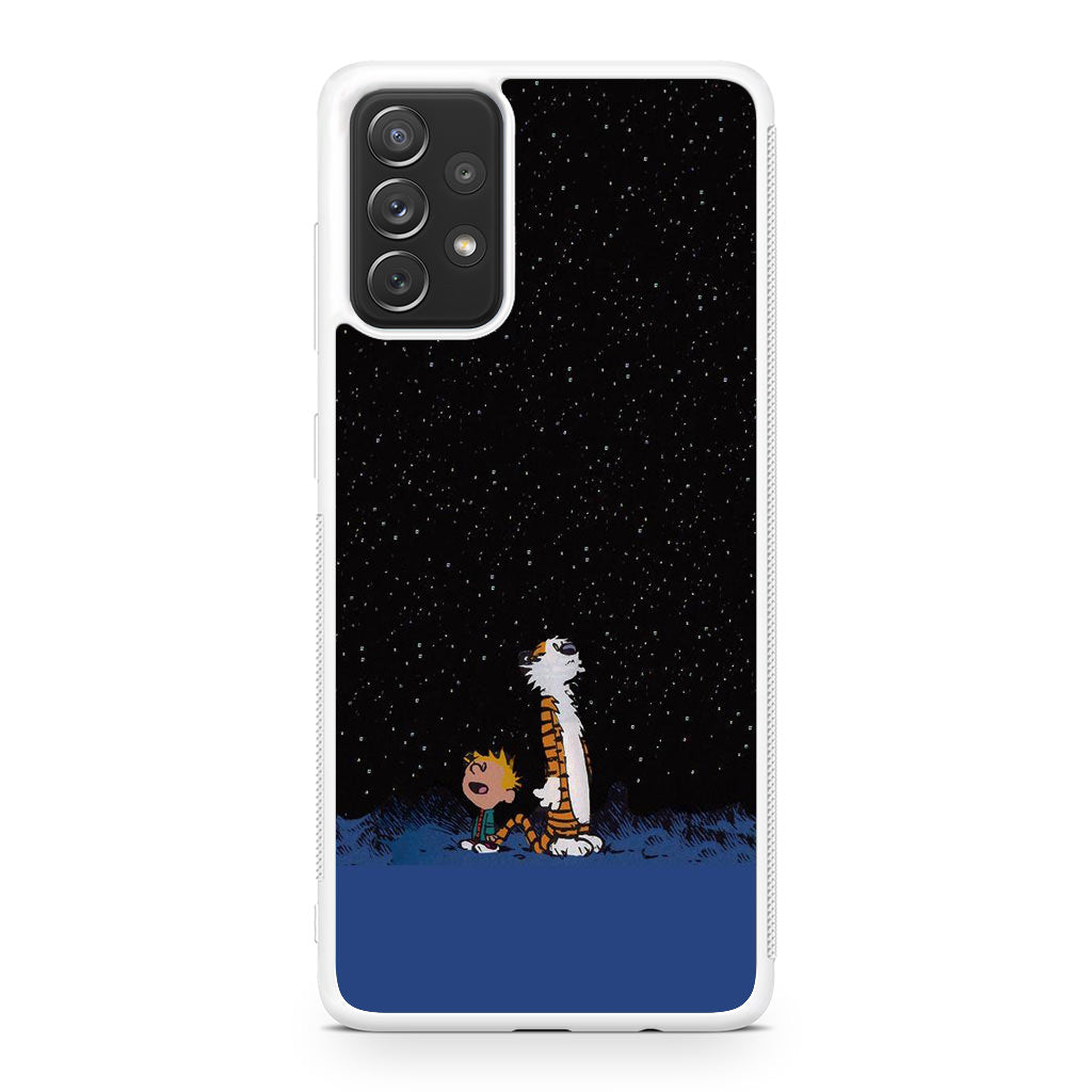 Calvin and Hobbes Space Galaxy A23 5G Case