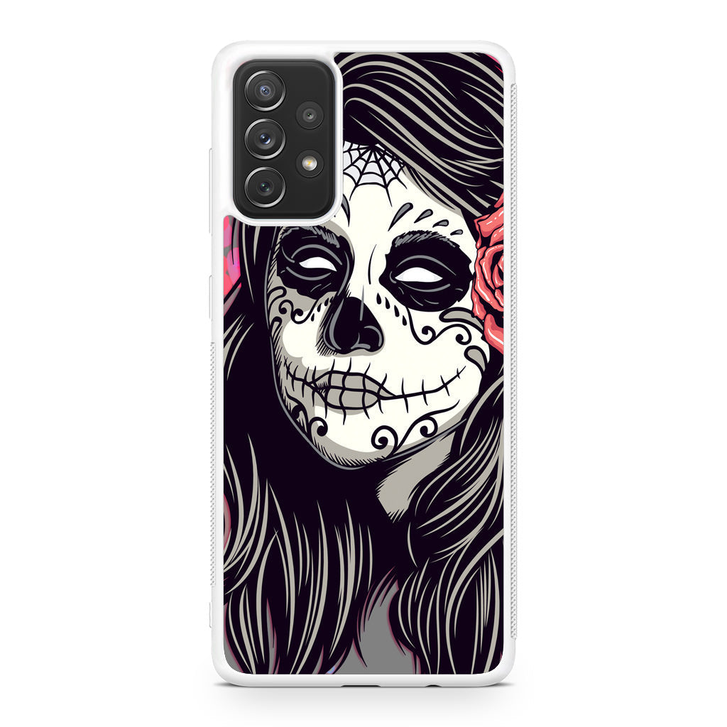 Girl Skull Flower Galaxy A23 5G Case