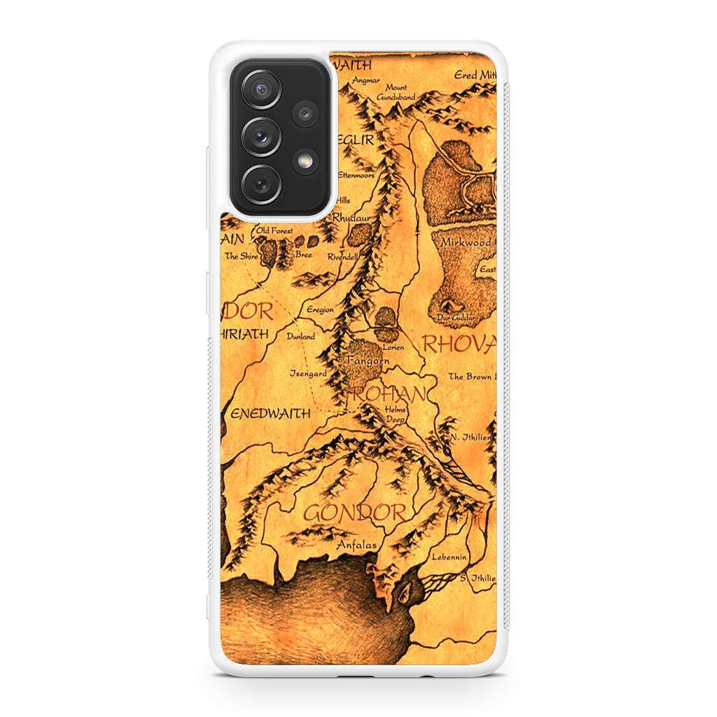 Middle Earth Map Hobbit Galaxy A23 5G Case