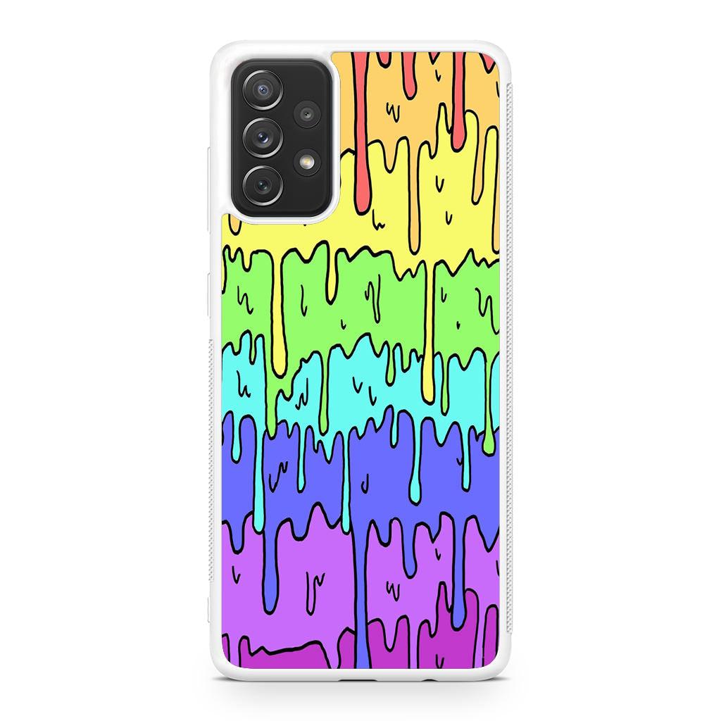 Pastel Kawaii Melting Rainbow Galaxy A23 5G Case