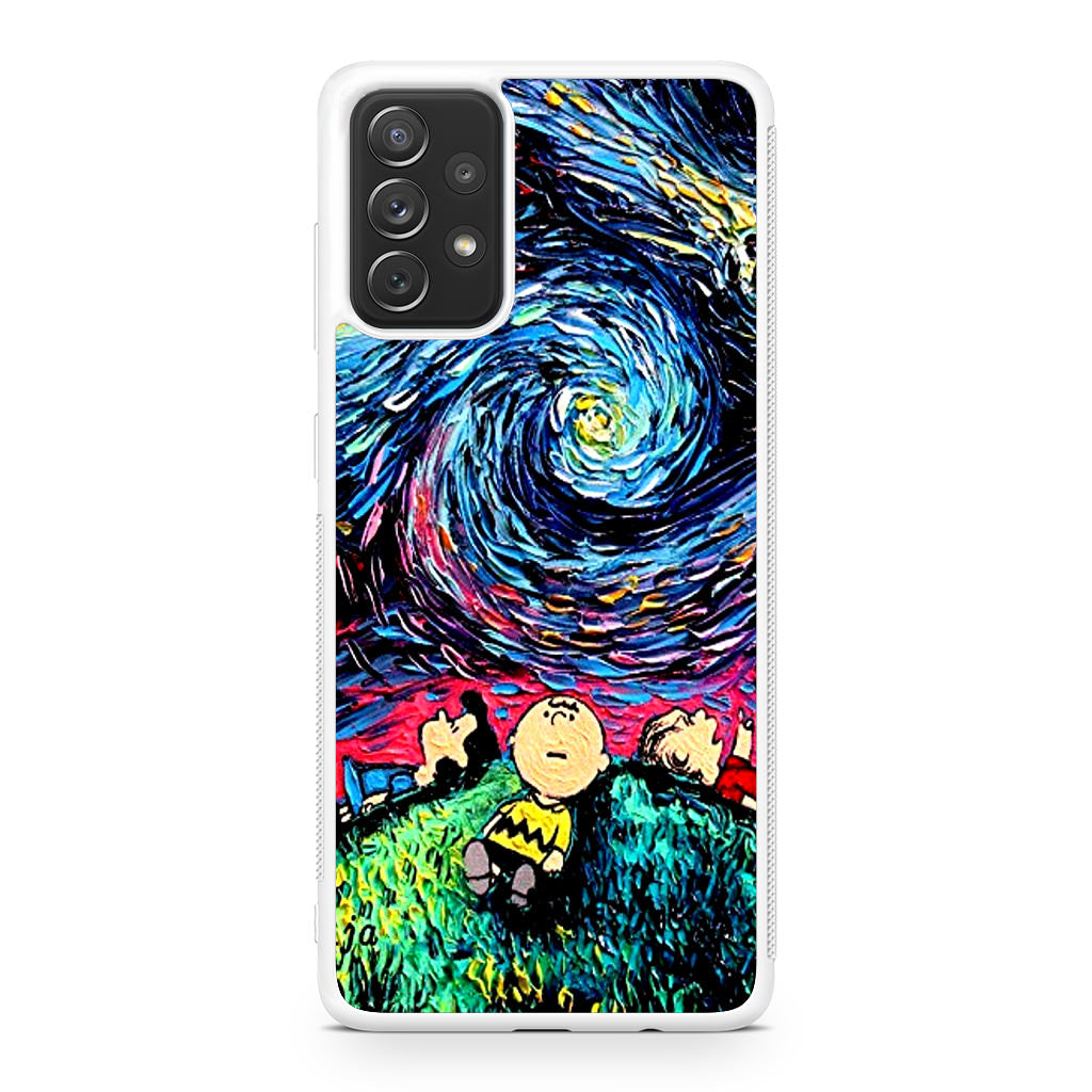 Peanuts At Starry Night Galaxy A32 / A52 / A72 Case
