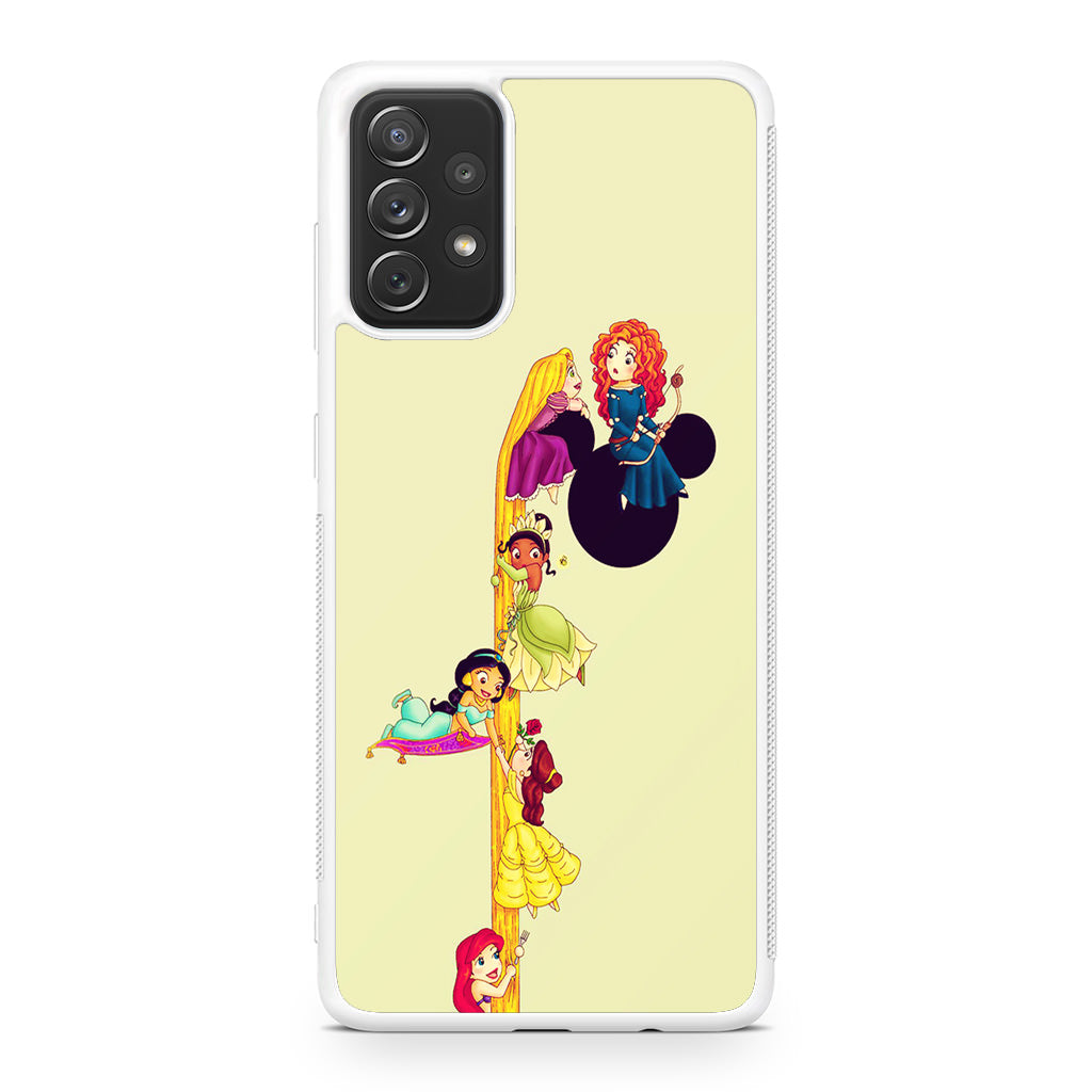 Princesses Climbing Rapunzel's Hair Galaxy A23 5G Case