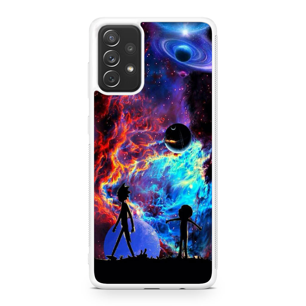 Rick And Morty Flat Galaxy Galaxy A32 / A52 / A72 Case