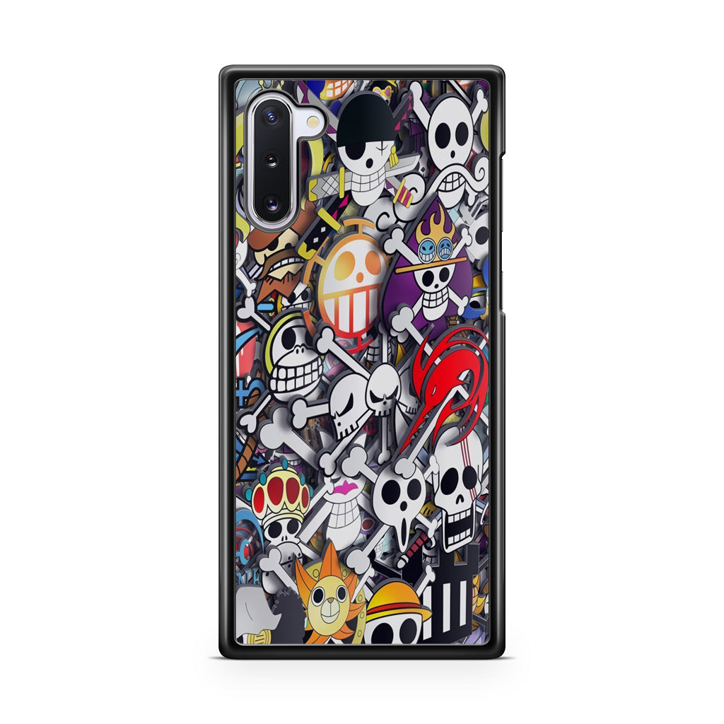 All Pirate Symbols One Piece Galaxy Note 10 Case