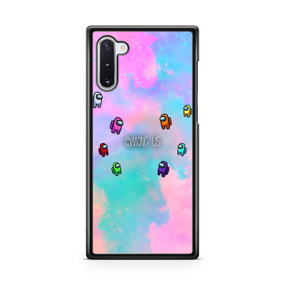 Among Us Colorful Galaxy Note 10 Case