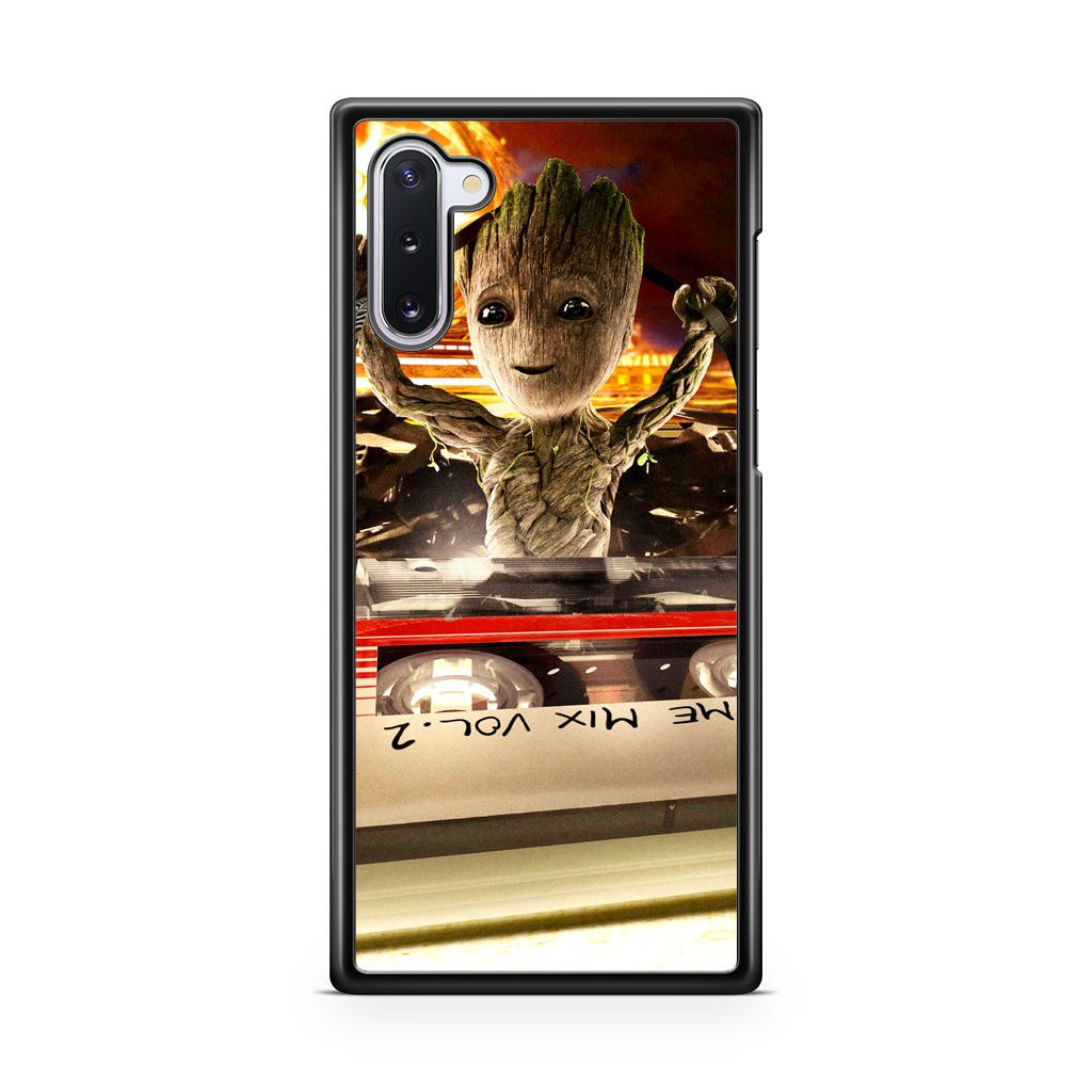 Baby Groot Mix Vol 2 Galaxy Note 10 Case