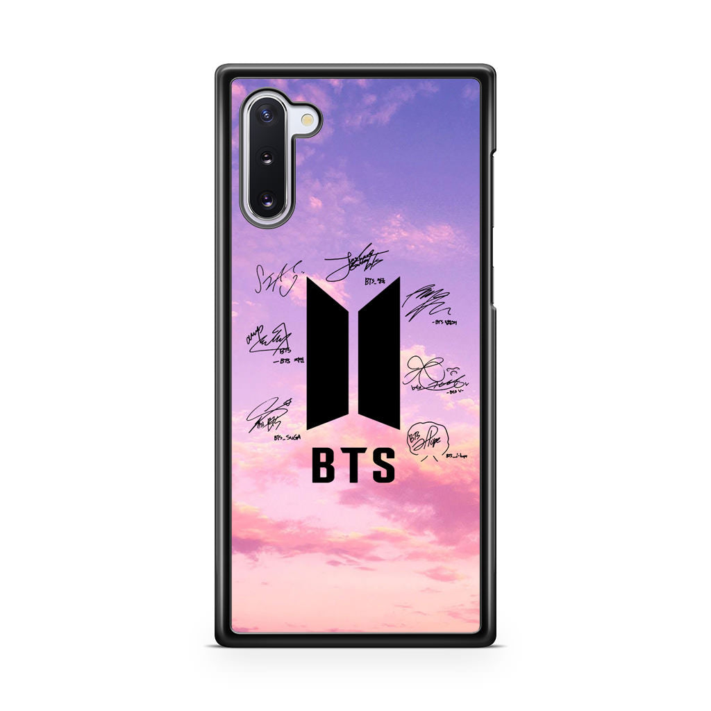 BTS Signature 2 Galaxy Note 10 Case