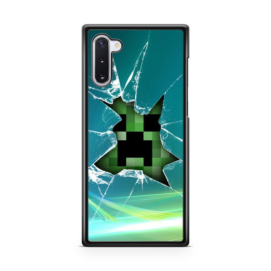 Creeper Glass Broken Green Galaxy Note 10 Case