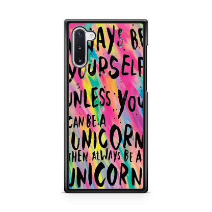 Rainbow Unicorn Quote Galaxy Note 10 Case
