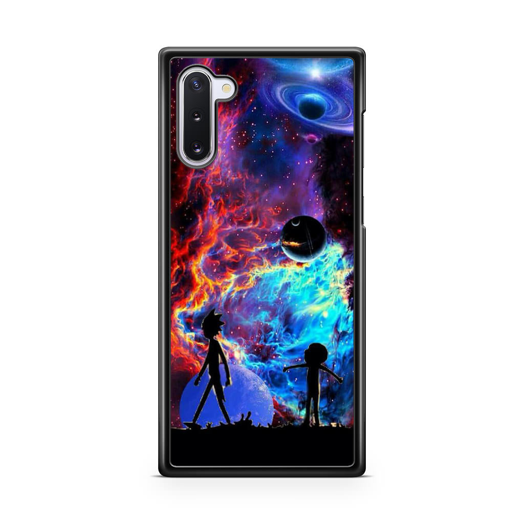 Rick And Morty Flat Galaxy Galaxy Note 10 Case