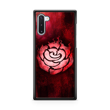 RWBY Ruby Rose Symbol Galaxy Note 10 Case
