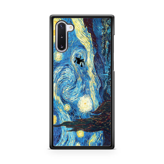 Witch Flying In Van Gogh Starry Night Galaxy Note 10 Case